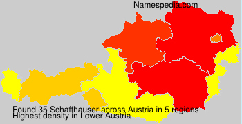 Surname Schaffhauser in Austria Surname Schaffhauser in Austria