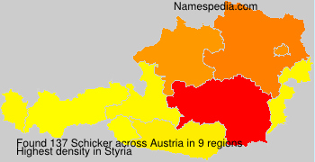 Surname Schicker in Austria Surname Schicker in Austria