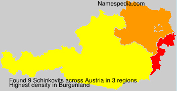 Surname Schinkovits in Austria