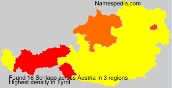 Surname Schlapp in Austria Surname Schlapp in Austria