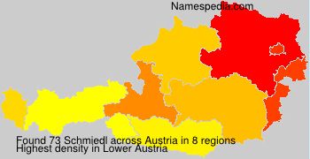 Surname Schmiedl in Austria