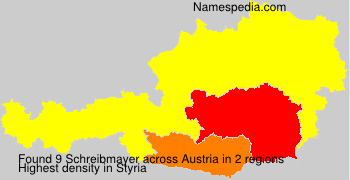 Surname Schreibmayer in Austria Surname Schreibmayer in Austria