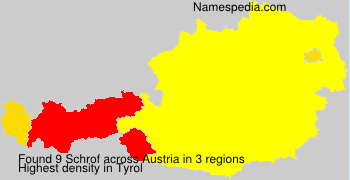 Surname Schrof in Austria Surname Schrof in Austria