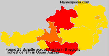 Surname Schutte in Austria