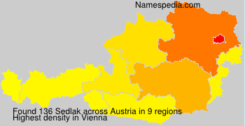 Surname Sedlak in Austria Surname Sedlak in Austria