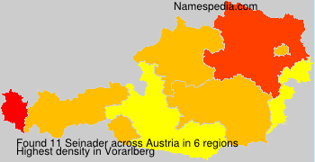 Surname Seinader in Austria Surname Seinader in Austria
