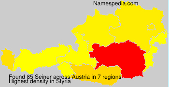 Surname Seiner in Austria Surname Seiner in Austria