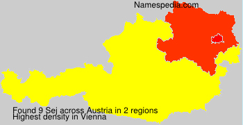 Surname Sej in Austria Surname Sej in Austria