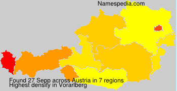 Surname Sepp in Austria Surname Sepp in Austria