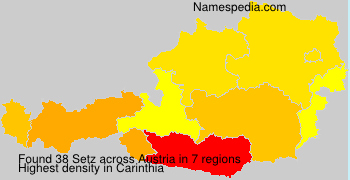 Surname Setz in Austria Surname Setz in Austria