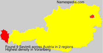 Surname Sevimli in Austria Surname Sevimli in Austria