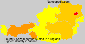 Surname Sezgin in Austria Surname Sezgin in Austria