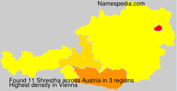 Surname Shrestha in Austria Surname Shrestha in Austria