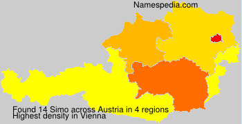 Surname Simo in Austria Surname Simo in Austria