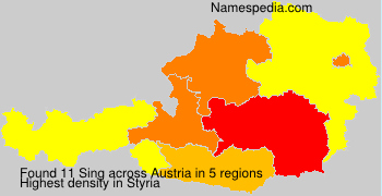 Surname Sing in Austria Surname Sing in Austria