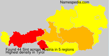 Surname Sint in Austria Surname Sint in Austria