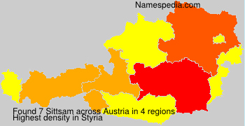 Surname Sittsam in Austria Surname Sittsam in Austria