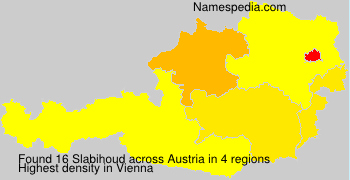 Surname Slabihoud in Austria Surname Slabihoud in Austria