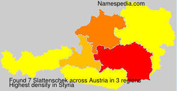 Surname Slattenschek in Austria Surname Slattenschek in Austria