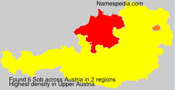Surname Sob in Austria Surname Sob in Austria