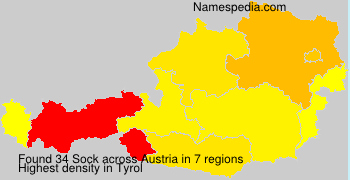 Surname Sock in Austria Surname Sock in Austria
