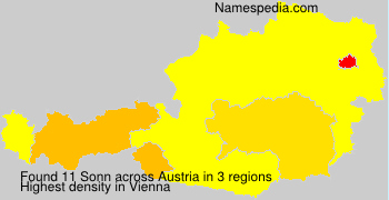 Surname Sonn in Austria