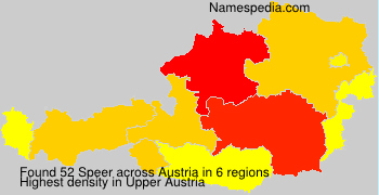 Surname Speer in Austria