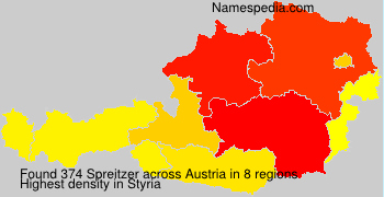 Surname Spreitzer in Austria Surname Spreitzer in Austria