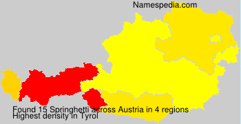 Surname Springhetti in Austria Surname Springhetti in Austria