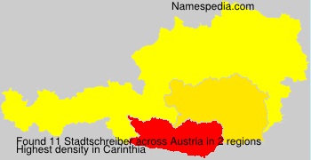 Surname Stadtschreiber in Austria Surname Stadtschreiber in Austria