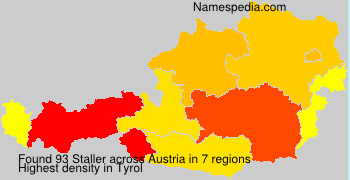 Surname Staller in Austria