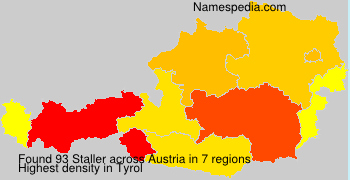 Surname Staller in Austria Surname Staller in Austria