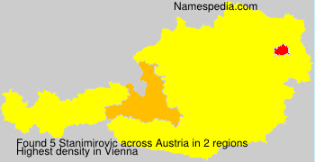 Surname Stanimirovic in Austria Surname Stanimirovic in Austria