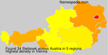 Surname Stefanek in Austria