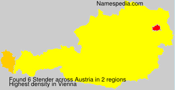 Surname Stender in Austria Surname Stender in Austria