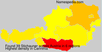 Surname Stichauner in Austria Surname Stichauner in Austria