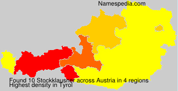 Surname Stockklausner in Austria Surname Stockklausner in Austria