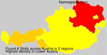 Surname Stolic in Austria