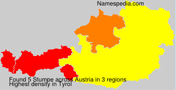 Surname Stumpe in Austria Surname Stumpe in Austria