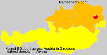 Surname Subert in Austria Surname Subert in Austria