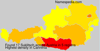 Surname Suklitsch in Austria Surname Suklitsch in Austria
