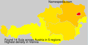 Surname Sula in Austria Surname Sula in Austria