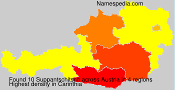 Surname Suppantschitsch in Austria Surname Suppantschitsch in Austria