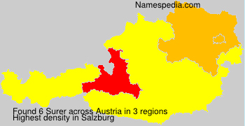 Surname Surer in Austria Surname Surer in Austria