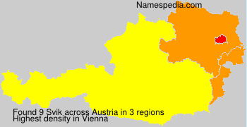 Surname Svik in Austria Surname Svik in Austria