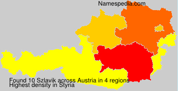 Surname Szlavik in Austria Surname Szlavik in Austria