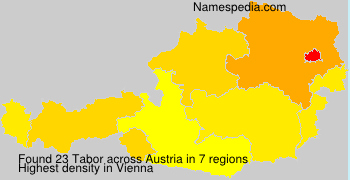 Surname Tabor in Austria Surname Tabor in Austria