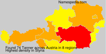 Surname Tanner in Austria Surname Tanner in Austria