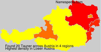 Surname Tauner in Austria Surname Tauner in Austria