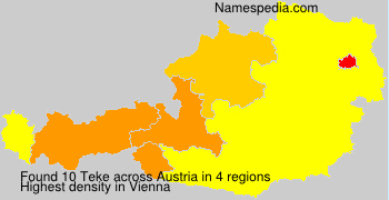 Surname Teke in Austria Surname Teke in Austria